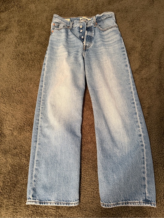 Levi's Denim - Levi's Light Blue Wide-Leg Button-Fly Jeans